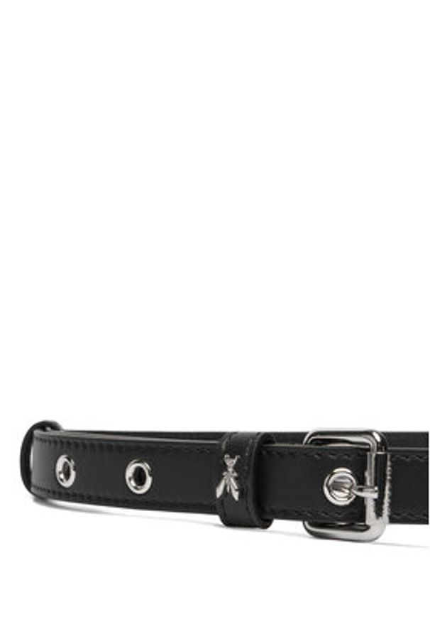 Patrizia Pepe Pasek Damski 2W0016/L113-FB30 Czarny. Kolor: czarny. Materiał: skóra