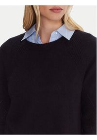 Marella Sweter Alaska 2525366102 Granatowy Regular Fit. Kolor: niebieski. Materiał: wełna