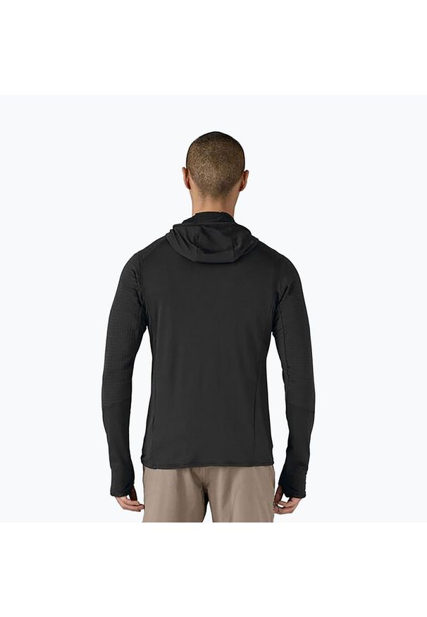 Kurtka softshell męska Patagonia R1 Hybrid Pullover Hoody. Kolor: czarny. Materiał: softshell