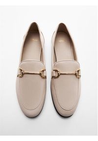 mango - Mango Mokasyny Toledo 57094424 Beżowy. Kolor: beżowy. Materiał: skóra #4