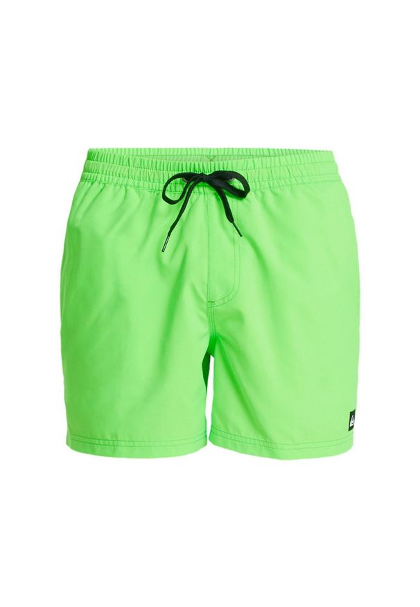 Quiksilver - Szorty kąpielowe dla Mężczyzn EVERYDAY SOLID VOLLEY 15". Kolor: zielony. Materiał: poliester, materiał, tkanina. Styl: sportowy