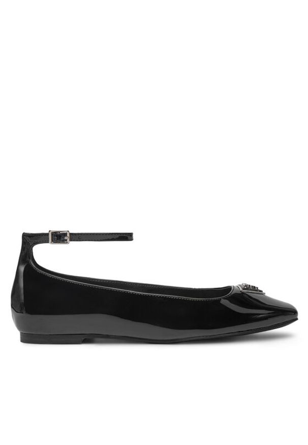 Guess Baleriny FLPLVV PAT02 Czarny. Kolor: czarny. Materiał: materiał