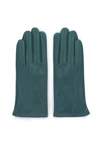 Wittchen - Damskie rękawiczki ze skóry stębnowane. Kolor: zielony. Materiał: skóra. Wzór: aplikacja. Sezon: jesień, zima. Styl: klasyczny, elegancki #4