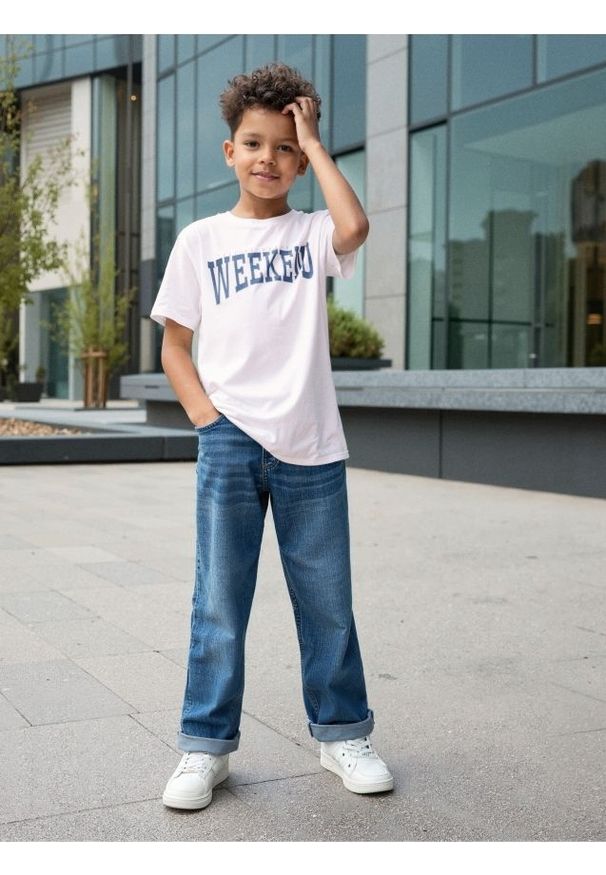 Sinsay - Koszulka z napisem - biały. Kolor: biały. Wzór: napisy