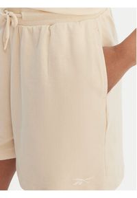 Reebok Szorty sportowe Jacqueline RK25500CCW Beżowy Regular Fit. Kolor: beżowy. Materiał: bawełna #4