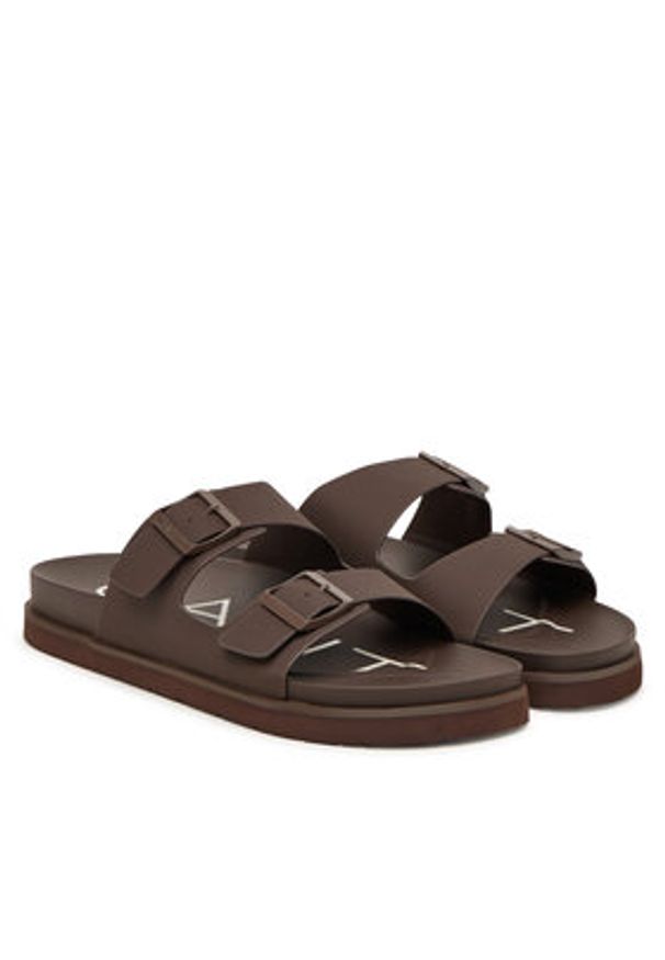 GANT - Gant Klapki 32634299 Brązowy. Kolor: brązowy. Materiał: skóra