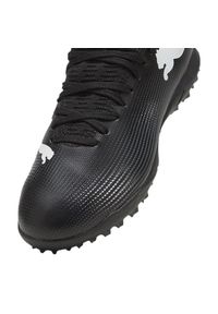 Buty piłkarskie Puma Future 7 Play Tt Jr 107737 02 czarne. Kolor: czarny. Materiał: guma, syntetyk, skóra. Szerokość cholewki: normalna. Sport: piłka nożna #6