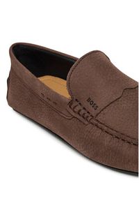 BOSS Mokasyny Noel 50548116 Brązowy. Kolor: brązowy. Materiał: skóra #4