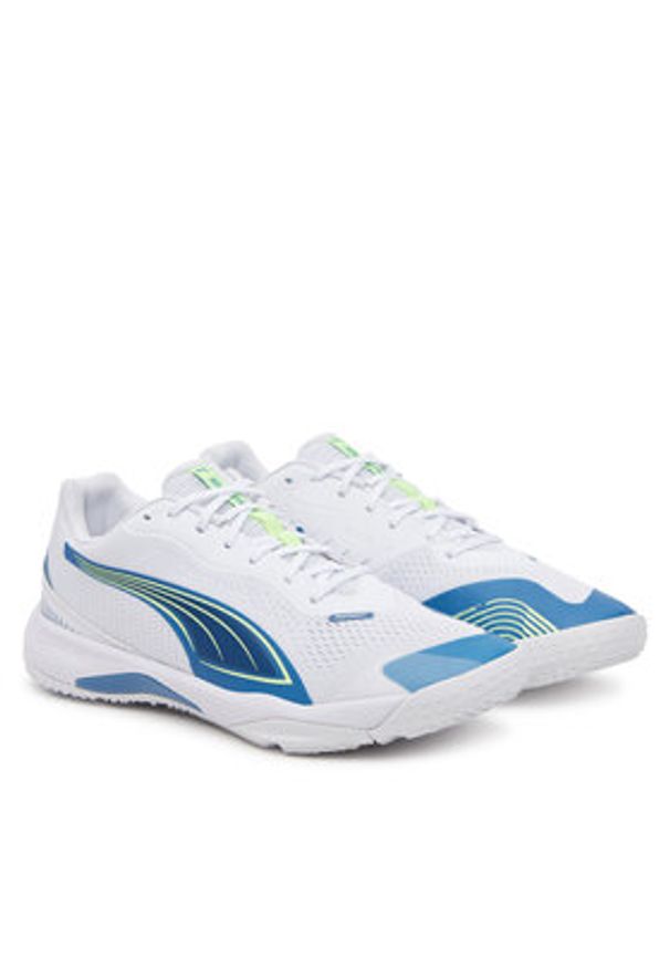 Puma Buty halowe Solarstrike III 107849 02 Biały. Kolor: biały. Materiał: skóra