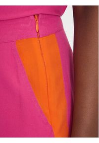 LOLA CASADEMUNT Spodnie materiałowe LS2514015 Różowy Relaxed Fit. Kolor: różowy. Materiał: wiskoza #5