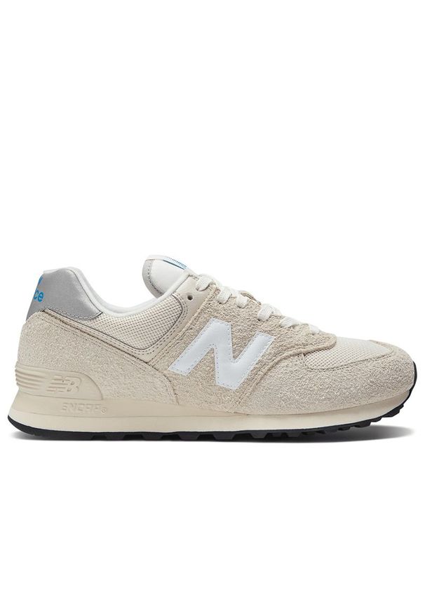 Buty New Balance U574RZ2 - beżowe. Okazja: na co dzień. Kolor: beżowy. Materiał: guma, skóra, syntetyk, materiał, zamsz. Szerokość cholewki: normalna. Model: New Balance 574