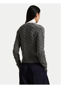 Polo Ralph Lauren Kardigan 211972104500 Szary Slim Fit. Typ kołnierza: polo. Kolor: szary. Materiał: wełna #3