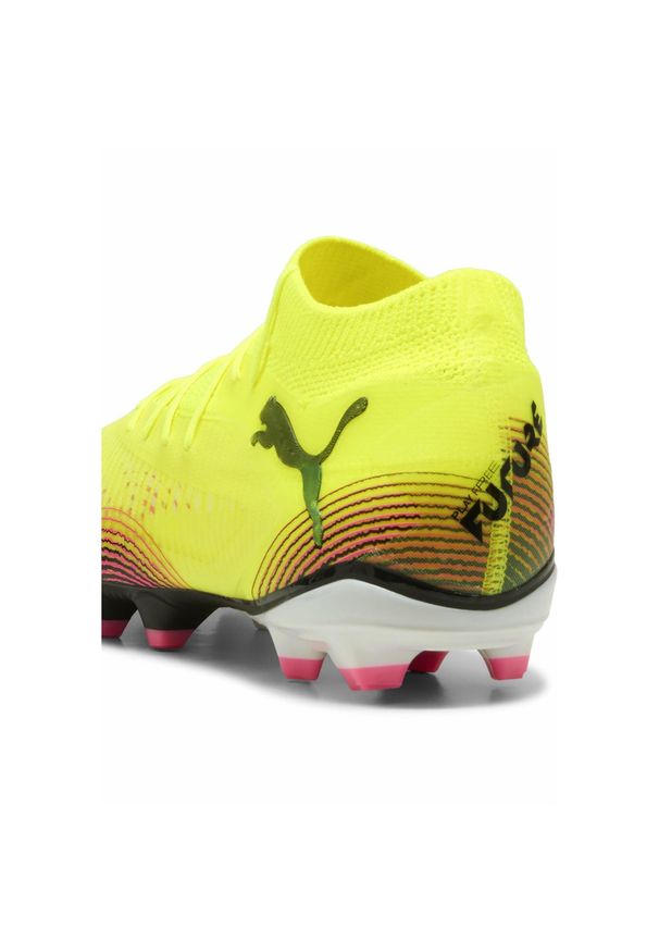 Puma - Buty piłkarskie FUTURE 8 PRO FG/AG PUMA Yellow Alert Black Sun Struck Pink. Kolor: żółty, wielokolorowy, różowy, czarny. Sport: piłka nożna