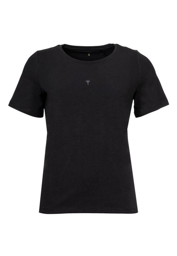 JOOP! Koszulka piżamowa 10224334 Czarny Regular Fit. Kolor: czarny. Materiał: bawełna