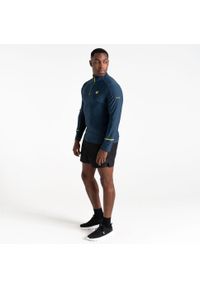 DARE 2B - Bluza sportowa męska Powet Up II z suwakiem termiczna. Kolor: niebieski. Materiał: polar. Sport: turystyka piesza