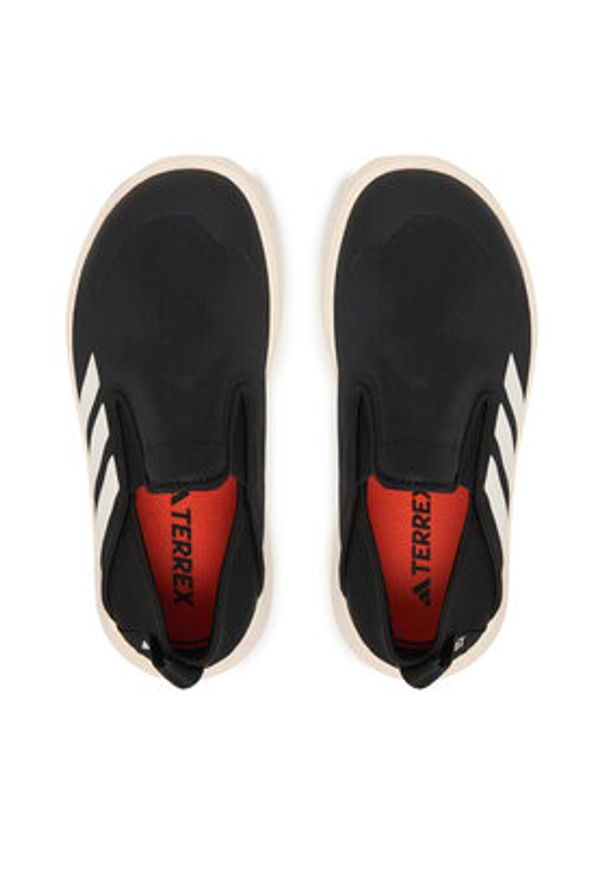Adidas - adidas Trekkingi Terrex Boat Slip-On JQ6006 Czarny. Zapięcie: bez zapięcia. Kolor: czarny. Materiał: materiał. Model: Adidas Terrex. Sport: turystyka piesza