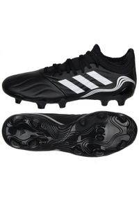 Adidas - Buty piłkarskie adidas Copa Sense.3 Fg M GW4958 czarne czarne. Kolor: czarny. Materiał: materiał, syntetyk. Szerokość cholewki: normalna. Sport: piłka nożna