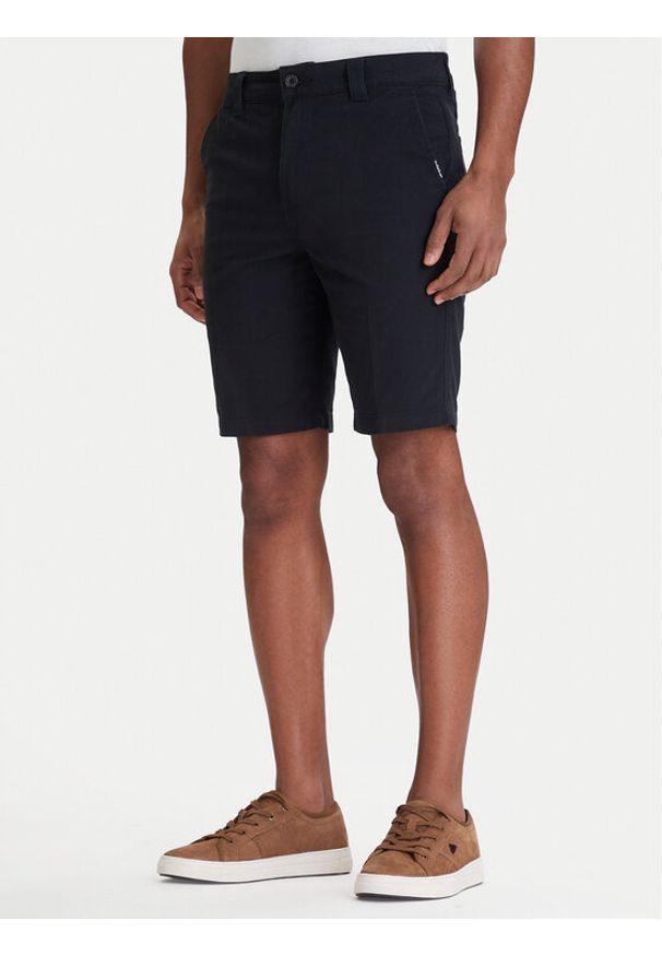Quiksilver Szorty materiałowe Union Straight 20" EQYWS03916 Czarny Regular Fit. Kolor: czarny. Materiał: bawełna