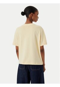 TOMMY HILFIGER - Tommy Hilfiger T-Shirt Crest WW0WW48713 Kremowy Relaxed Fit. Kolor: kremowy. Materiał: bawełna #3