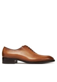 BOSS Półbuty Styl Rill 50534364 Brązowy. Kolor: brązowy. Materiał: skóra