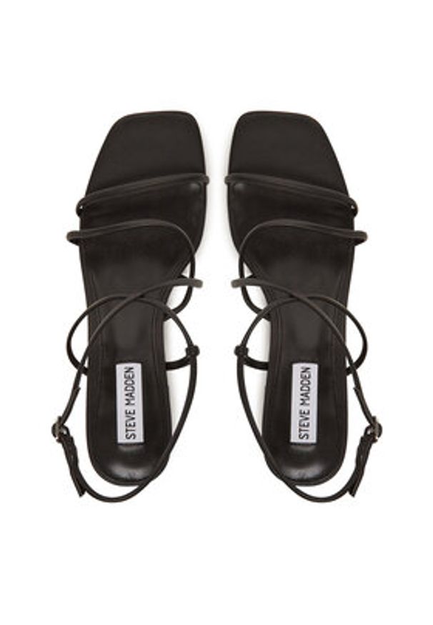 Steve Madden Sandały Remmi SM11003296 Czarny. Kolor: czarny. Materiał: skóra