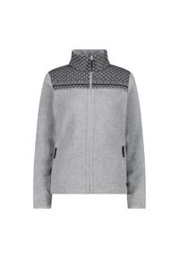 Bluza damska turystyczna CMP 34J0486. Kolor: szary, wielokolorowy, czarny. Materiał: polar. Sport: turystyka piesza #1