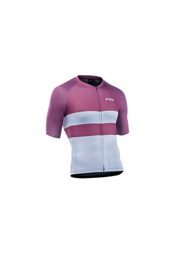Koszulka rowerowa NORTHWAVE BLADE AIR Jersey fioletowo szara. Kolor: wielokolorowy, fioletowy, szary. Materiał: jersey