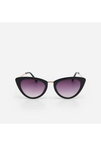 House - Okulary przeciwsłoneczne o kocim kształcie - Czarny. Kolor: czarny #1