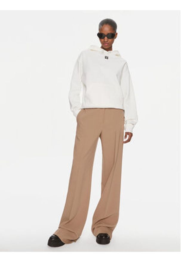 Hugo Bluza Delfinia 50522423 Écru Regular Fit. Materiał: bawełna