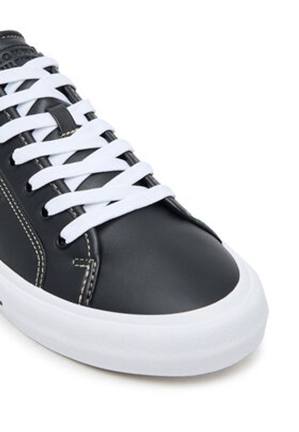TOMMY HILFIGER - Tommy Hilfiger Tenisówki Th Hi Vulc Street Stitch FM0FM05645 Czarny. Kolor: czarny. Materiał: skóra. Styl: street