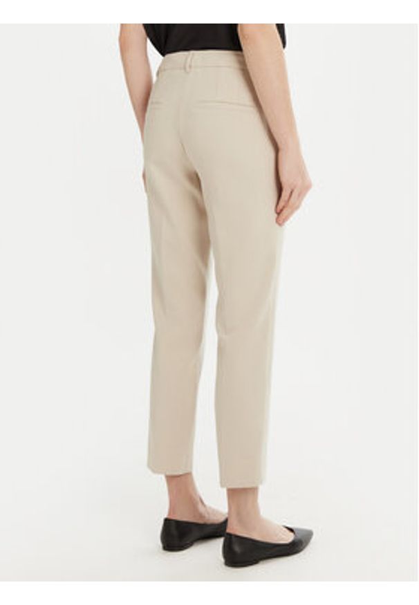 Marella Chinosy Miele 2513131021 Beżowy Slim Fit. Kolor: beżowy. Materiał: bawełna