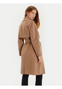 Marciano Guess Płaszcz wełniany 4BGL10 7125A Brązowy Regular Fit. Kolor: brązowy. Materiał: wełna #3