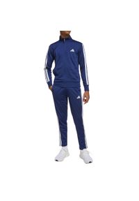 Adidas - Dres Essentials Climacool Rozmiar 9-10 L Niebieski - JL6890. Okazja: na uczelnię. Kolor: niebieski. Materiał: dresówka. Styl: młodzieżowy #1
