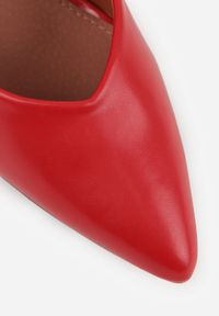 Born2be - Czerwone Szpilki Vices na Klepsydrze z Wkładką ze Skóry Naturalnej Dandre. Okazja: na co dzień, na spotkanie biznesowe, do pracy, na imprezę. Kolor: czerwony. Materiał: skóra. Obcas: na szpilce. Styl: casual, biznesowy, wizytowy #7