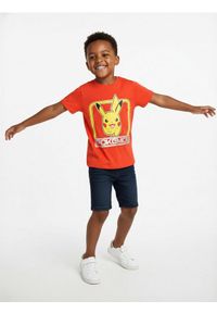 Sinsay - Koszulka Pokémon - pomarańczowy. Kolor: pomarańczowy. Materiał: bawełna. Wzór: nadruk #1