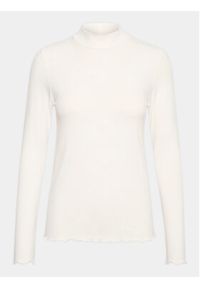 Kaffe Bluzka Kadrew Turtleneck 10507922 Biały Shaped Fit. Kolor: biały. Materiał: wiskoza #4