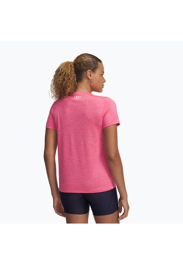 Koszulka treningowa damska Under Armour Tech C-Twist. Kolor: różowy