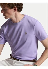 Polo Ralph Lauren T-Shirt 710740727507 Fioletowy jasny Regular Fit. Typ kołnierza: polo. Kolor: fioletowy. Materiał: bawełna #5