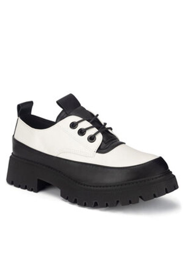 DeeZee Loafersy WS5875-10 Biały. Kolor: biały. Materiał: skóra