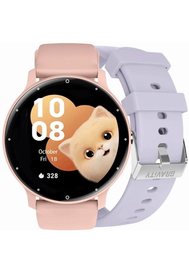 Gravity - Zegarek dziecięcy SMARTWATCH - GT1-10 PRO PK/PK/PU. Rodzaj zegarka: smartwatch