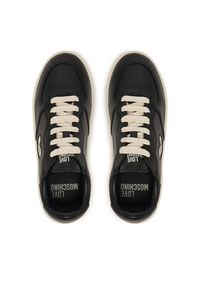 Love Moschino - LOVE MOSCHINO Sneakersy JA15294G1PIAM00A Czarny. Kolor: czarny. Materiał: skóra #5