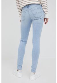 Pepe Jeans jeansy damskie medium waist. Kolor: niebieski #3