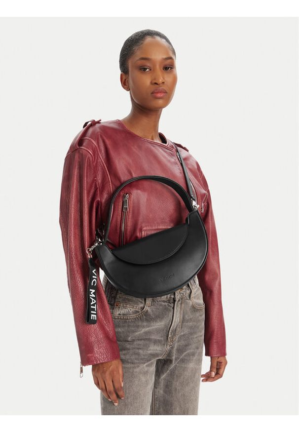 Vic Matié Torebka Lille 1G0546T H999G010101 Czarny. Kolor: czarny. Materiał: skórzane