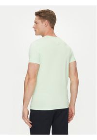 TOMMY HILFIGER - Tommy Hilfiger T-Shirt MW0MW10800 Zielony Slim Fit. Kolor: zielony. Materiał: bawełna