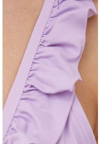 Pieces strój kąpielowy kolor fioletowy lekko usztywniona miseczka. Kolor: fioletowy. Materiał: dzianina. Wzór: gładki