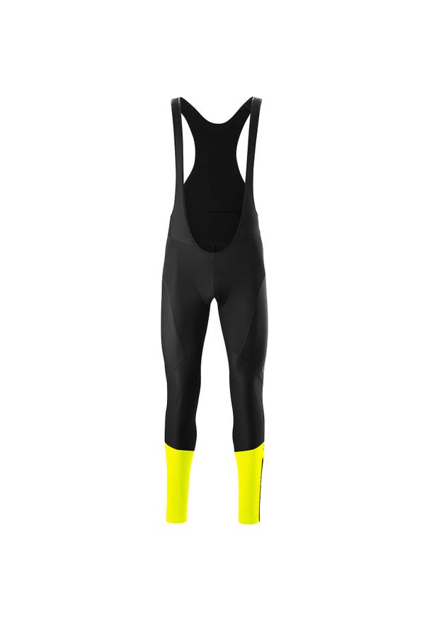 GONSO - Legginsy Gonso Essential Bib Softshell. Kolor: wielokolorowy, żółty, zielony. Materiał: softshell. Sport: kolarstwo