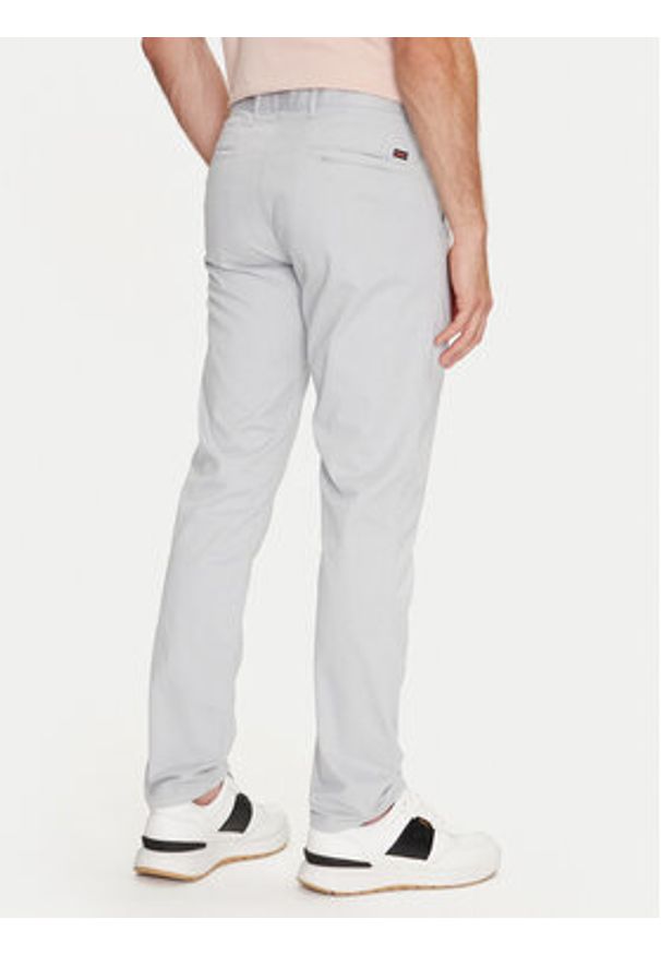 BOSS - Boss Chinosy Chino_Slim 50510933 Szary Slim Fit. Kolor: szary. Materiał: bawełna