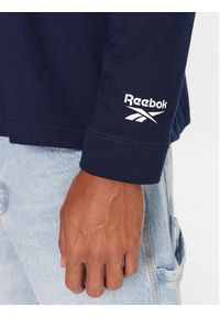 Reebok T-Shirt RK25155CCM Granatowy Regular Fit. Kolor: niebieski. Materiał: bawełna #3