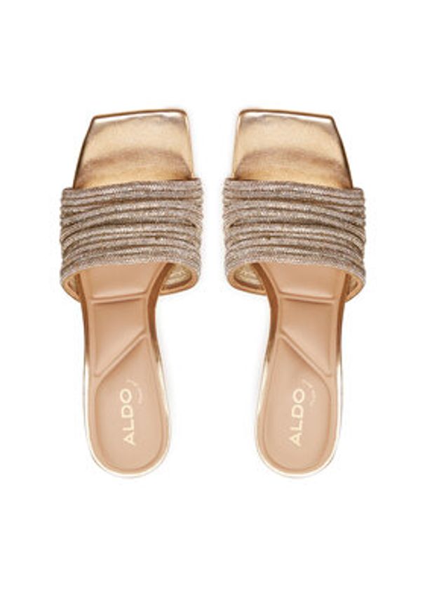 Aldo Klapki Marielle 13738915 Złoty. Kolor: złoty. Materiał: materiał