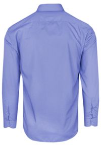 Quickside - Niebieska Koszula Bawełniana z Krytą Plisą, Taliowana, Długi Rękaw - QUICKSIDE. Kolor: niebieski. Materiał: bawełna, poliester. Długość rękawa: długi rękaw. Długość: długie. Sezon: lato. Styl: elegancki #2